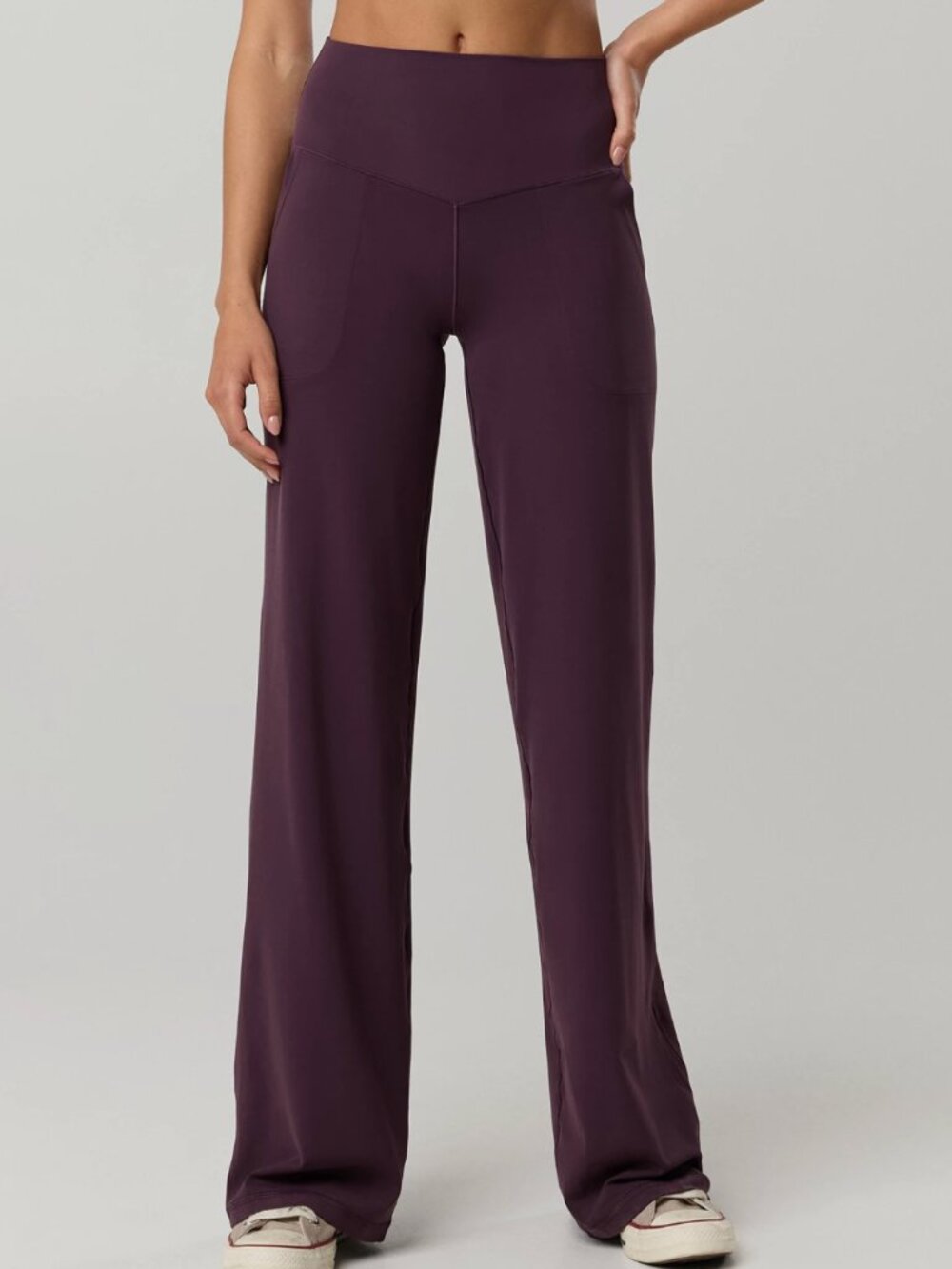 NWT OFFLINE By Aerie Real Me XTRA High Waisted Trouser Cool Berry - XS Short